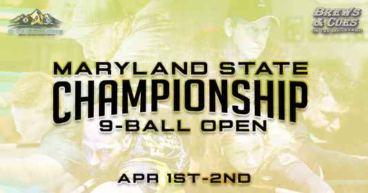 April 1/2 MD State 9-Ball Open Championship (R7) at Brews & Cues